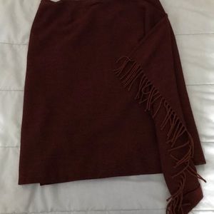 Anne Klein tweed wrap skirt